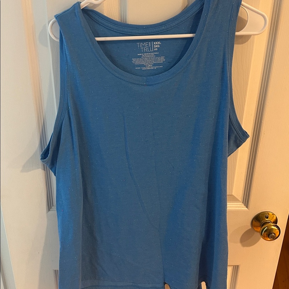Time and Tru Sky Blue Tank Top
